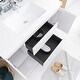 preview thumbnail 62 of 148, Floating Bathroom Vanity with Integrated Resin Top