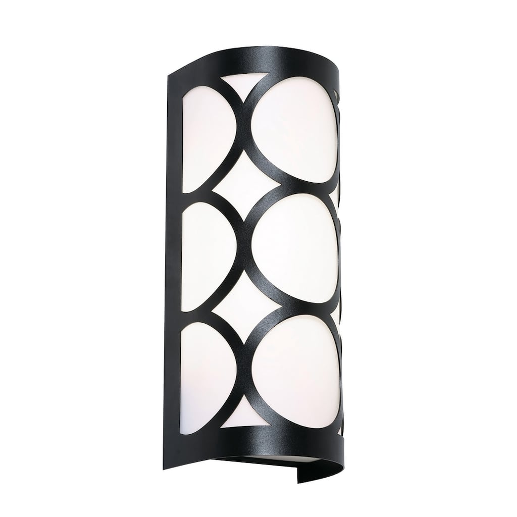 AFX LAKS0513CB Lake 2 Light 12" Tall Wall Sconce with White Acrylic