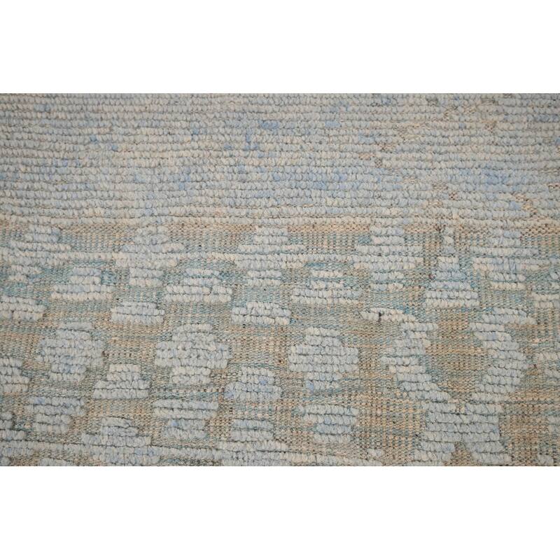 Moroccan Oriental Large Area Rug Handmade Wool Carpet - 12'2" x 16'1"