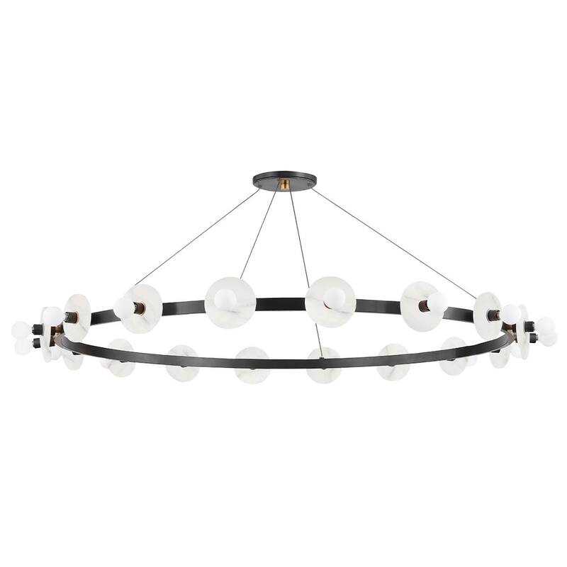 Hudson Valley Lighting Austen 18 Light 58" Wide Ring Chandelier - Aged Old Bronze