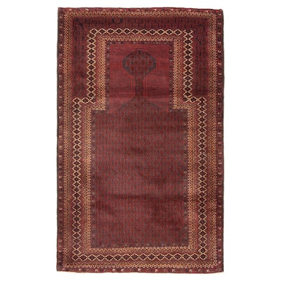 Teimani Burgundy Rug 3'0" x 5'0" - 3'0 x 5'0