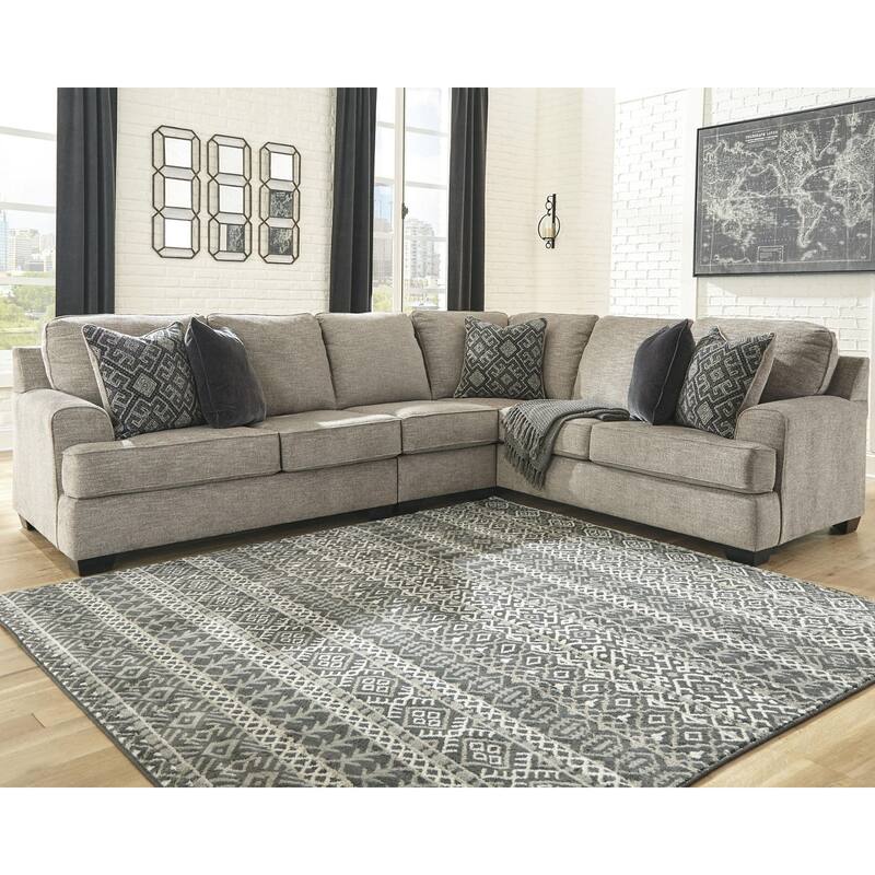 Bovarian 3-Piece Contemporary Stone Sectional