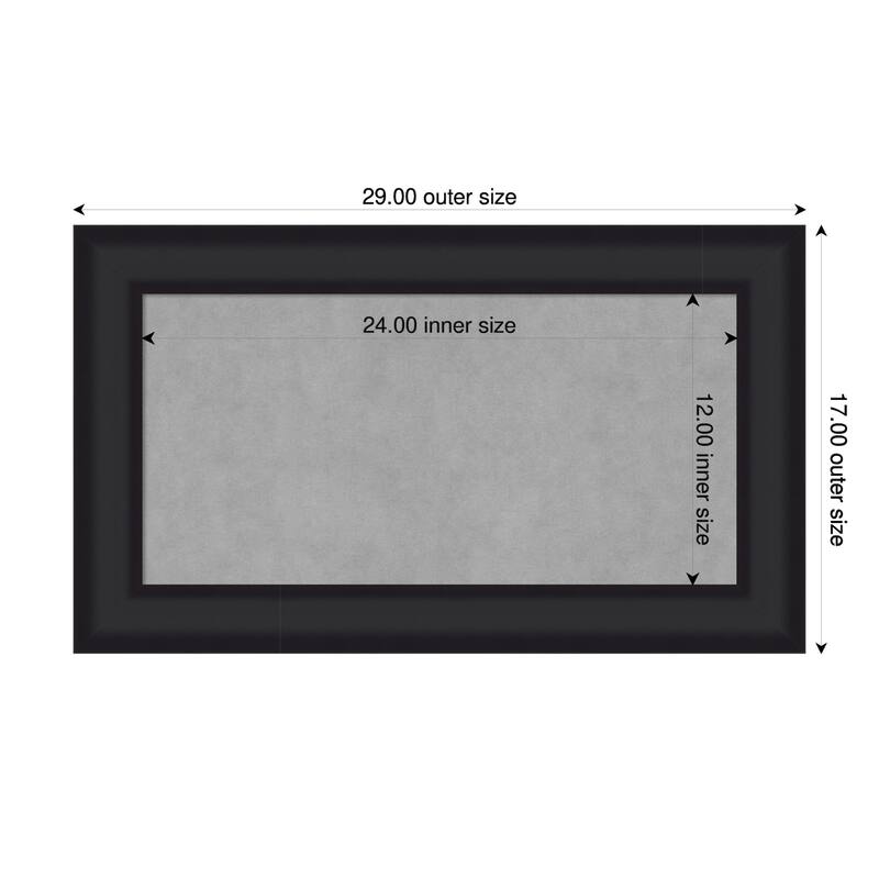 Amanti Art Oliver Black Framed - 29 x 17 in - Oliver Black