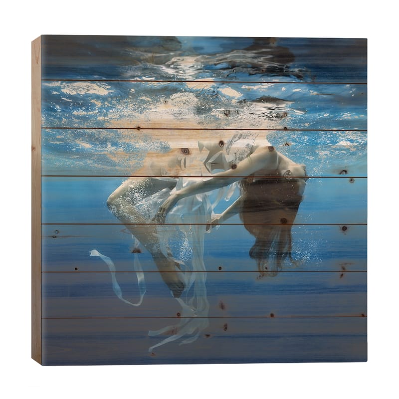 Charm Print On Wood by Dmitry Laudin - Multi-Color - 26x26x1.5