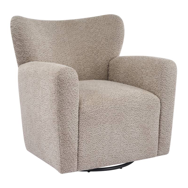 Christopher Knight Home - 360° Swivel Bouclé Wingback Accent Chair