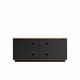 preview thumbnail 9 of 9, 60"Mid Century Sideboard Buffet Cabinet with 3D Doors,Kitchen Storage Cabinet Credenza with 4 Doors and 2 Shelves