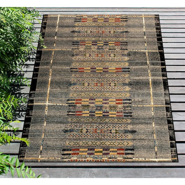 Liora Manne Marina Tribal Stripe Indoor/Outdoor Rug