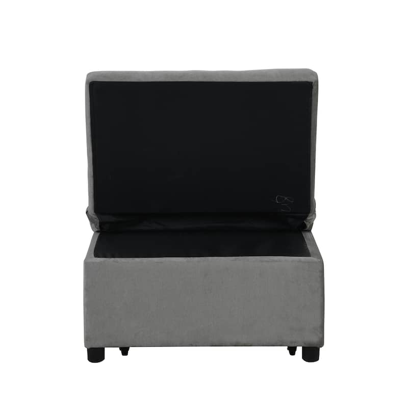 Modern Design Chic Multifunctional Folding Ottoman Sofa Bed, Ottoman