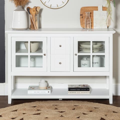 Middlebrook 52-inch White Buffet Cabinet TV Console