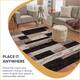 Miranda Haus Geometric Modern Patchwork Polypropylene Indoor Area Rug