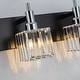 preview thumbnail 25 of 182, 2/3/4-Light Modern Bathroom Crystal Vanity Light Wall Sconces