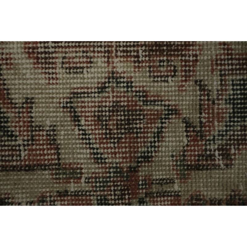 Hand Knotted Oriental 100% Wool Carpet Transitional Floral Red Anatolian Area Rug - 9' 5'' X 6' 0''