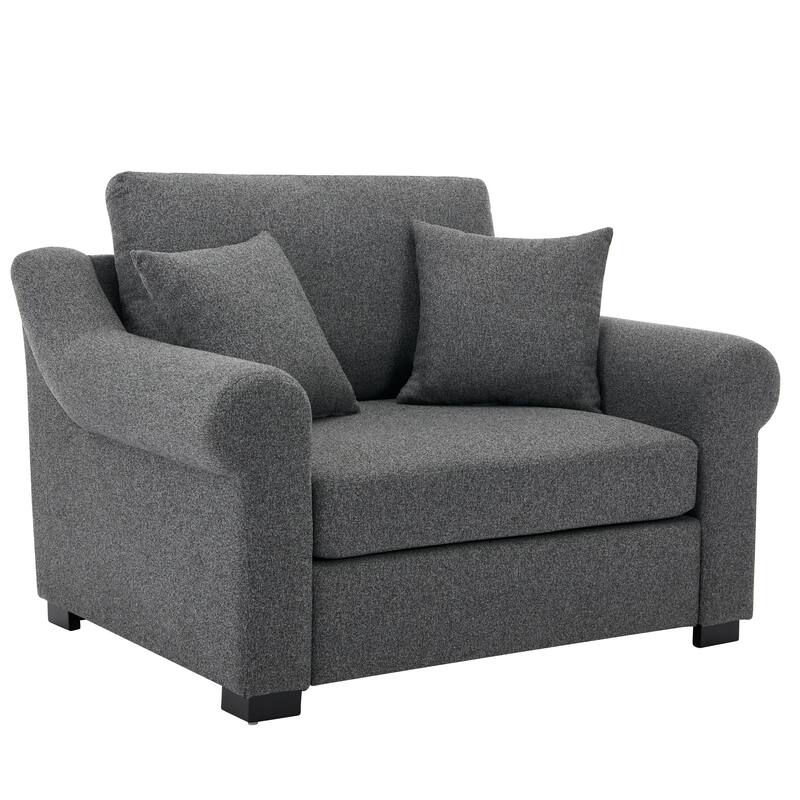 Modern Chenille Oversized Armchair