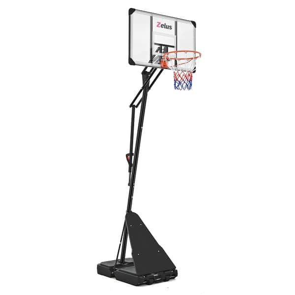slide 2 of 8, 4.9-10 ft. Adjustable Heights Portable Outdoor Basketball Hoop