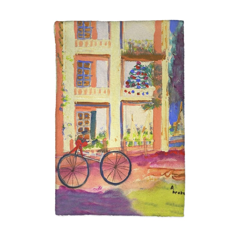 Bike For Christmas Kitchen Towel - 16x25