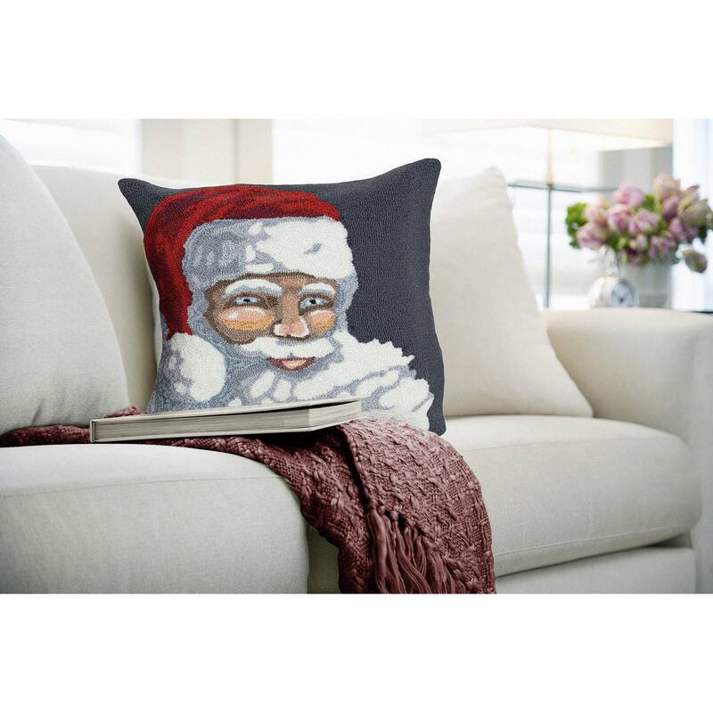 Liora Manne Frontporch Santa Indoor/Outdoor Pillow