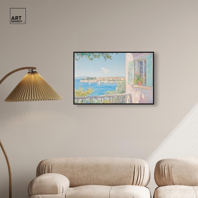 Mediterranean View Canvas by Art Remedy