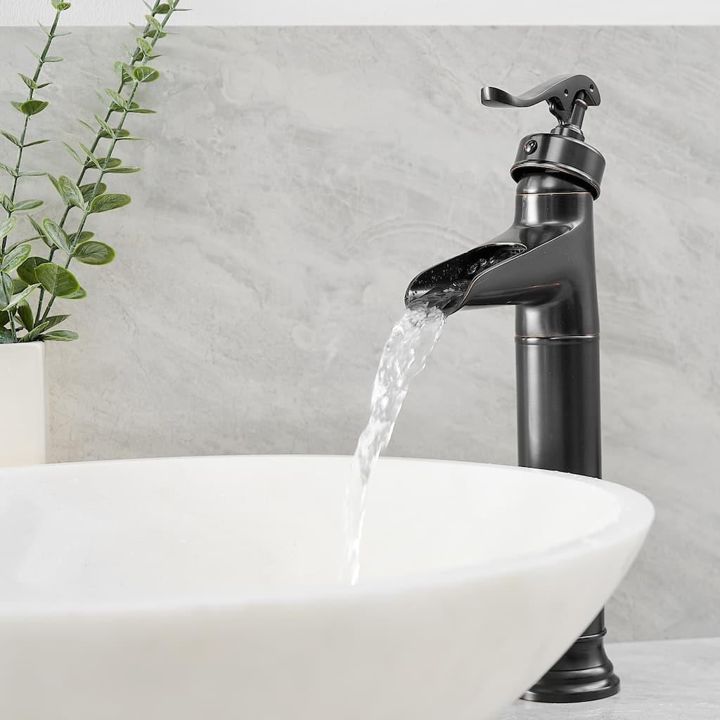 13" Old Fashion Pump Style Faucet in Oil Rubbed Bronze by SimplyCopper - 13" x 9" x 5"