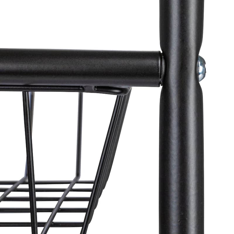 Household Essentials 3-Tier Slim Storage Cart - 26.0"L x 9.0"W x 33.0"H