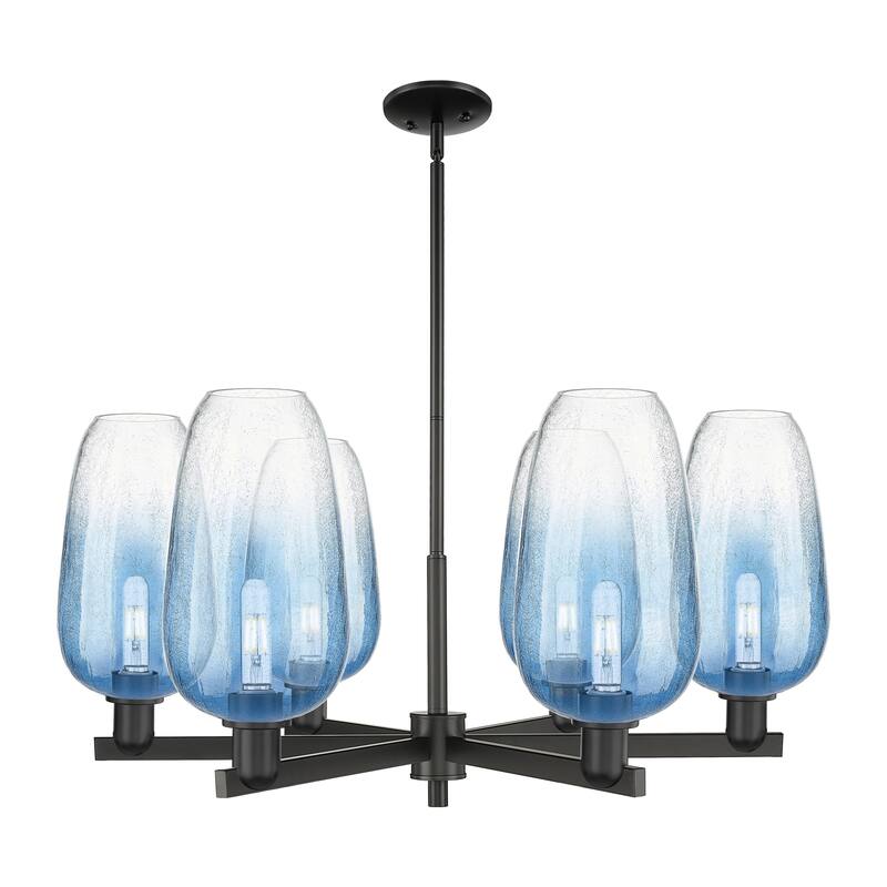 Innovations Lighting Downtown Urban - Brookhaven Flute - 6 Light 24" Stem Hung Chandelier