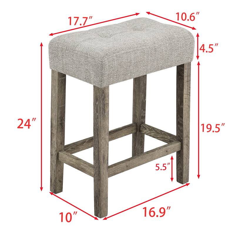 4 Piece Dining Table Set, Bar Table Set with Power Outlet, Bar Table and Chairs Set, Breakfast Table Set