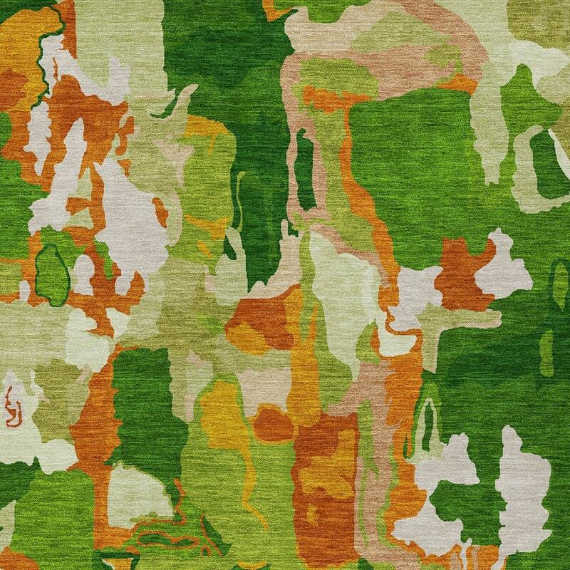 HomeRoots Abstract Transitional Rectangle Outdoor Rug