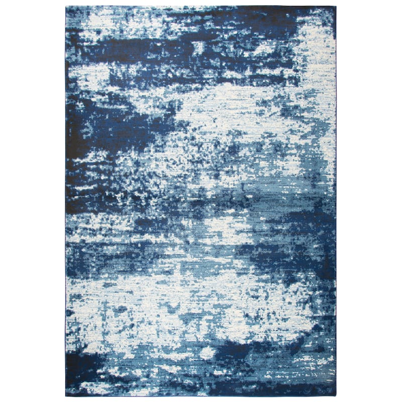 Alora Decor Swagger Contemporary Abstract Rug - 9'10" x 12'6" - Blue/Ivory