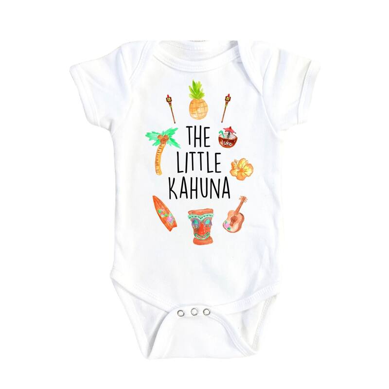 Hawaii Kahuna - Baby Boy Girl Clothes Infant Bodysuit Funny Cute Newborn - Pink - 0-3M