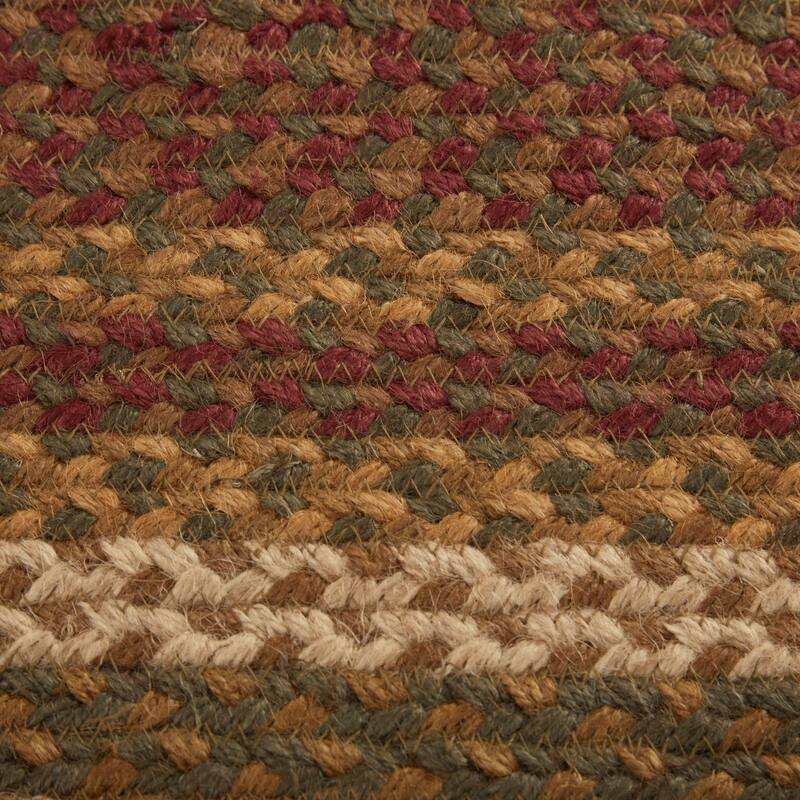 Tea Cabin Jute Rug Oval w/ Pad 27x48 - 27" x 48" Oval