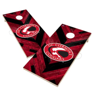 Cincinnati Clermont College Cougars Premium 2x4 Cornhole Boards - V3