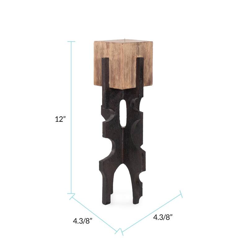Cade Architectural Pillar Candle Holder- Tall