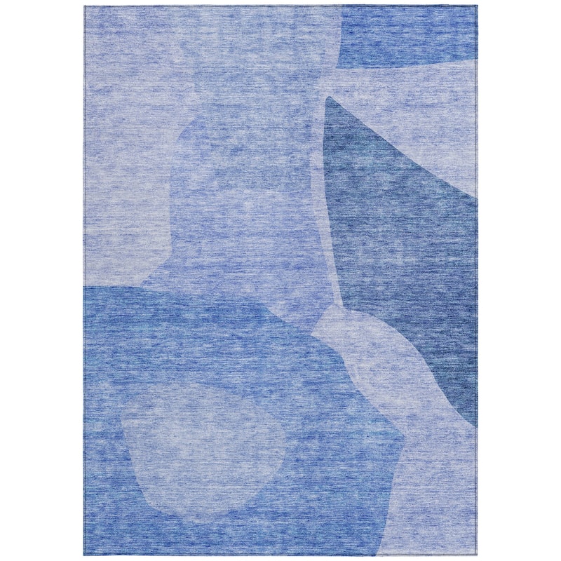 HomeRoots Abstract Transitional Rectangle Outdoor Rug