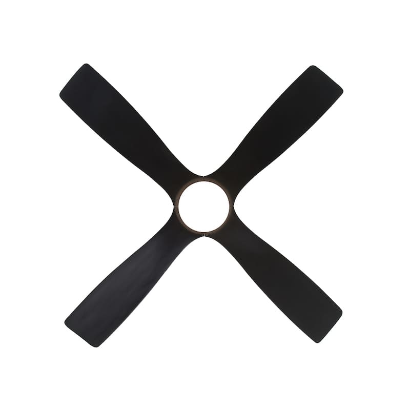 MLiAN 54 inch Solid Wood Indoor Ceiling Fan with Light Kit and Remote - 54 inch