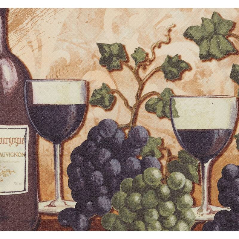 Cabernet Wine Novelty Anti-Fatigue Kitchen Wellness Mat - 17.5 x 60