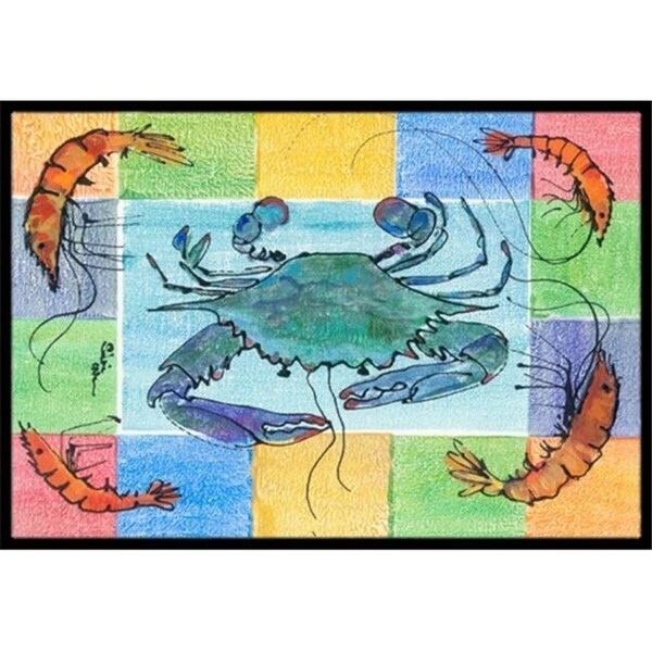 Carolines Treasures 8040-JMAT 36 x 24 in. Crab Indoor Or Outdoor Doormat