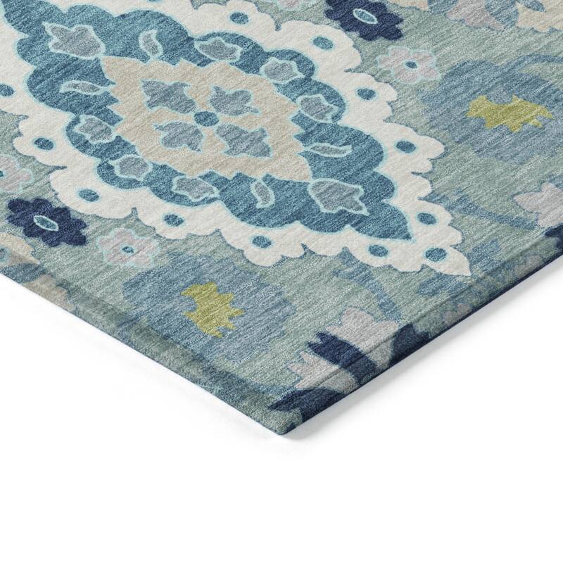 HomeRoots Oriental Traditional Rectangle Outdoor Rug