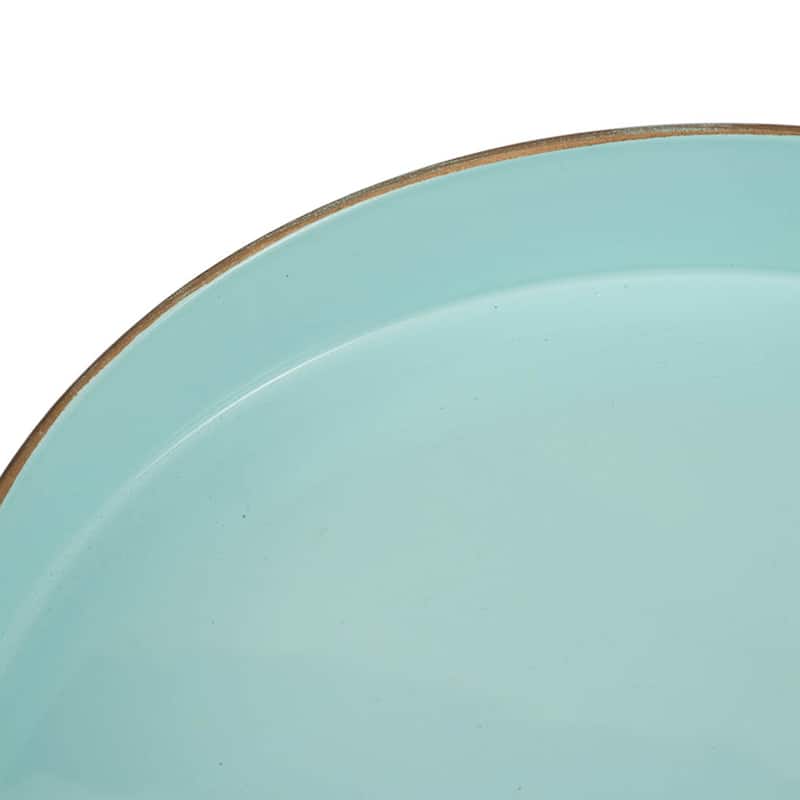 Mimosa Round Tray - Powder Blue