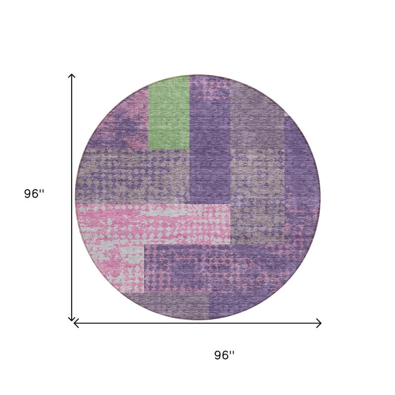 HomeRoots Geometric Transitional Rectangle Outdoor Rug