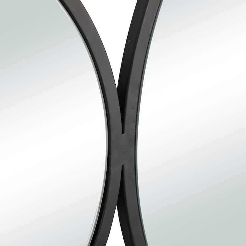 Metal Bubble Cluster Wall Mirror - Black - CosmoLiving by Cosmopolitan - 1"W x 58"L x 31"H