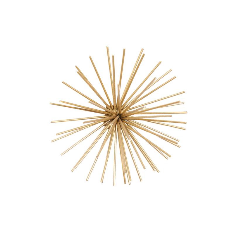 CosmoLiving by Cosmopolitan Metal 3D Starburst Wall Decor (Set of 3) - Silver, Gold, Black, Copper