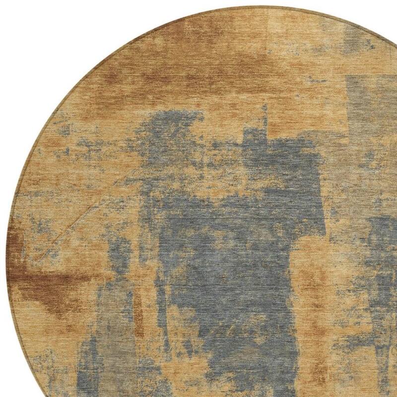 HomeRoots Abstract Transitional Rectangle Outdoor Rug