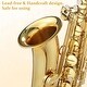 preview thumbnail 5 of 4, Beginner Eb Saxophone Flat Alto Saxophone, Eb Alto Saxophone, AS-100 Alto Saxophone With Mouthpiece - Gold