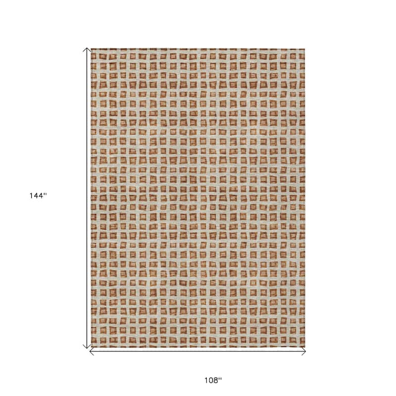 HomeRoots Geometric Transitional Rectangle Outdoor Rug