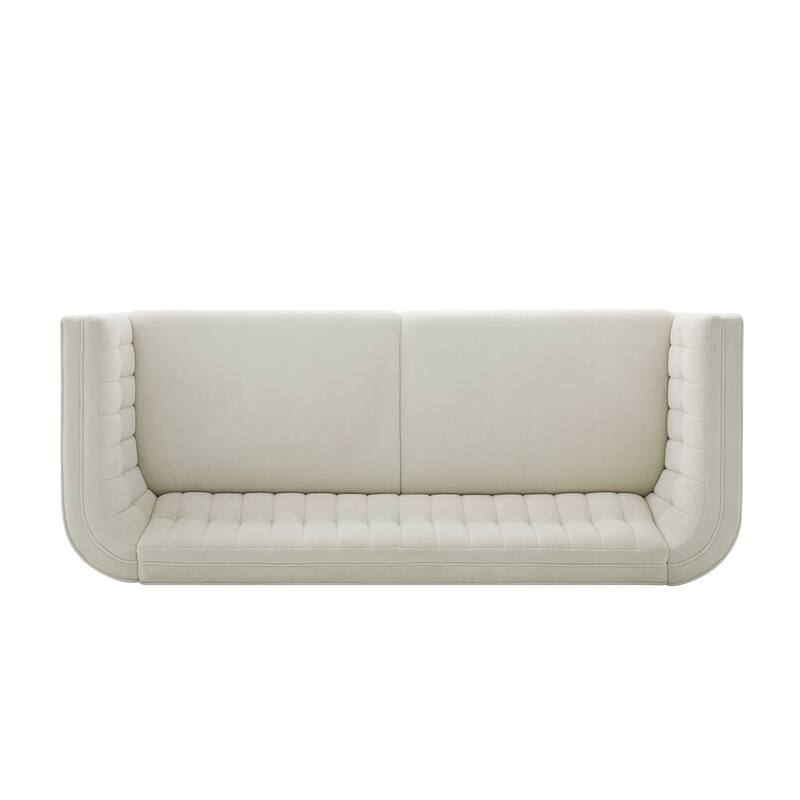 Christopher Knight Home - American Design 76" Upholstered 3-Seater Sofa with Channel Tufted Back