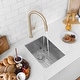 preview thumbnail 11 of 10, STYLISH Undermount 14" Single-Bowl Stainless Steel Bar Sink S-310G - 14" x 18" x 10"