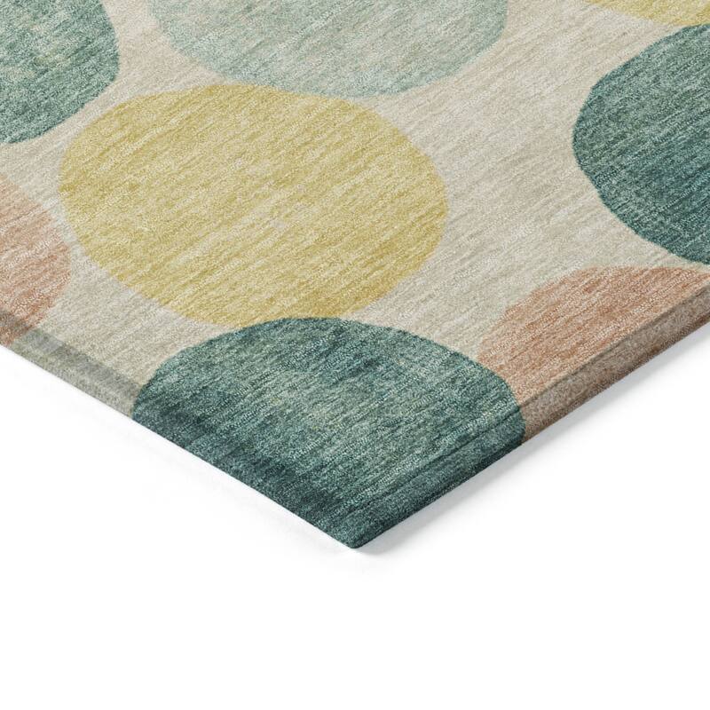 HomeRoots Geometric Transitional Rectangle Outdoor Rug