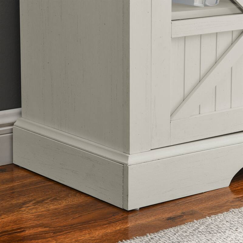 Jasmine White 60" Fireplace TV Stand with Remote Control and Safety Protection for TVs Up to 70"