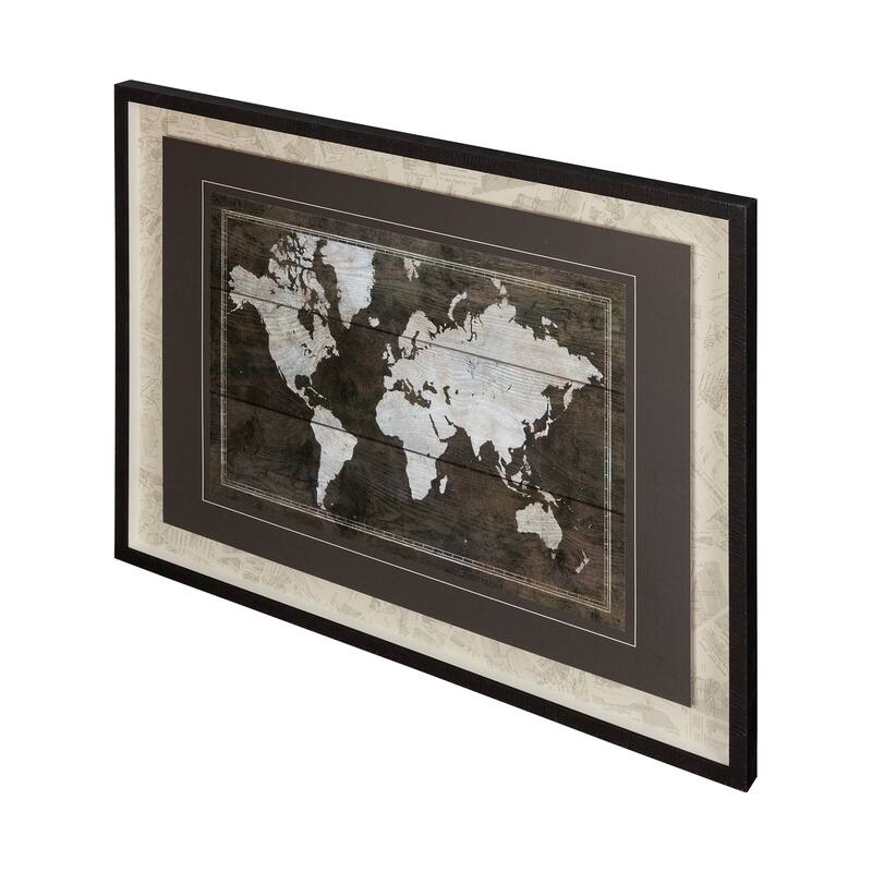 Timber World Map Framed Art Print Bed Bath & Beyond 39199854