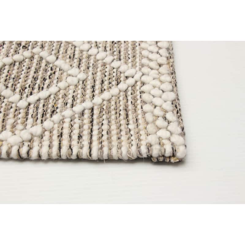 ECARPETGALLERY Braid weave Sienna Multi Color Wool Rug - 5'0 x 8'2