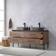 preview thumbnail 23 of 79, Trento Bath Vanity with Sintered Stone Top with Concrete Sink (O)